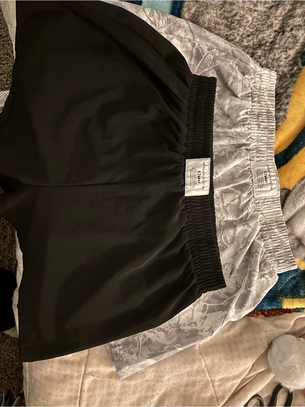 Two-Pack Athletic Shorts - Black and Light Gray